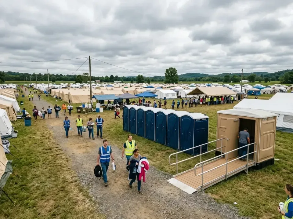 disaster-relief-camp-restrooms-010 — frequently asked questions, Dumpster & Portable Bathrooms Rental in Lake View, AL